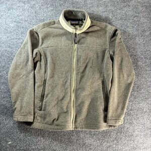 Patagonia Synchilla Jacket Womens Medium Green Fleece Full Zip Outdoor Made USA
